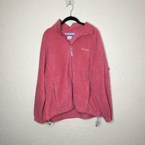 Women's Columbia Orange Fleece Jacket | size 1X